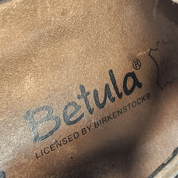 BETULA by BIRKENSTOCK Women's Joyce Sandal 10 Narrow Black Beaded Leather Shoes - Picture 5 of 9